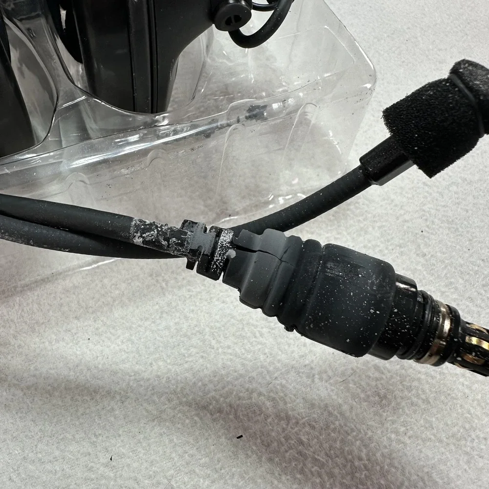 Racal Acoustics RA5000/16400 ITHV2 Tactical Headset Black Over Ear Boom Mic